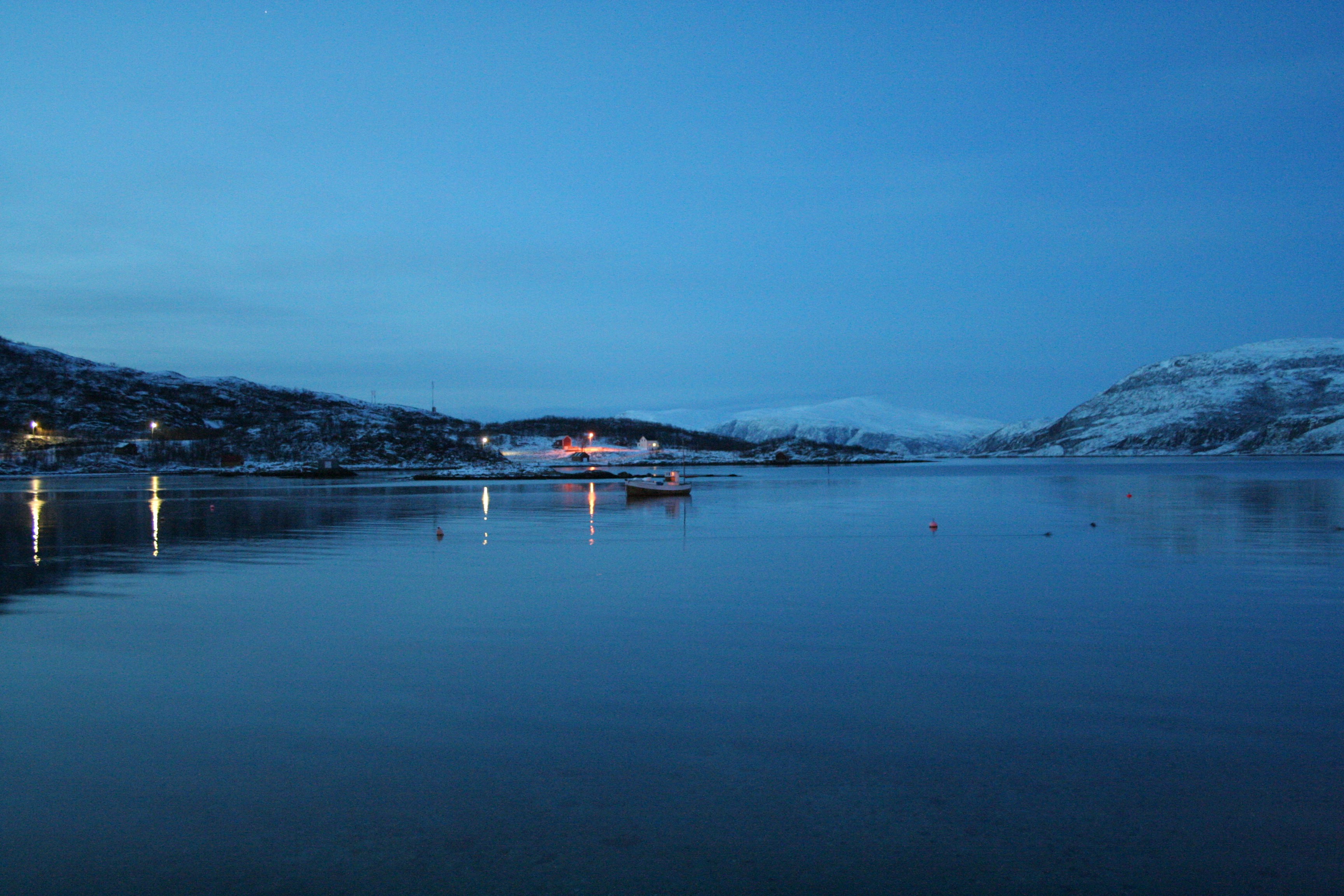 Vengsøy overdag in de winter